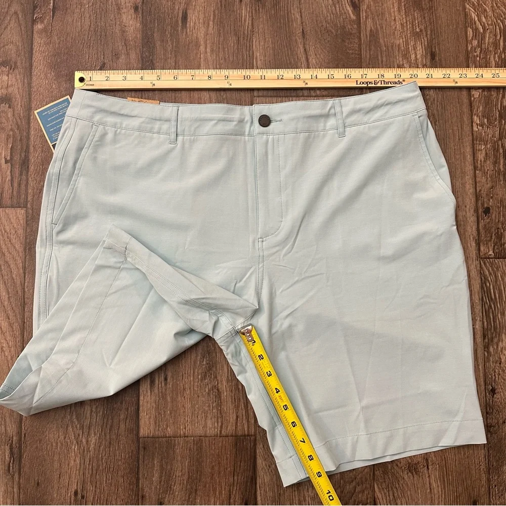 Faherty All Day Belt Loop Shorts Mens Size 38 Light Blue